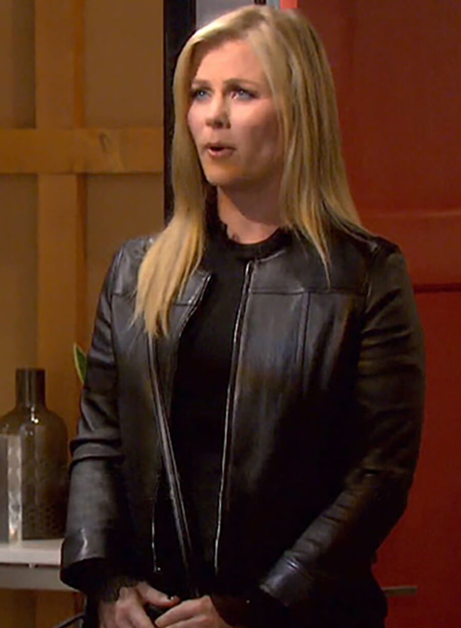 Sami Brady Days of Our Lives Black Leather Jacket