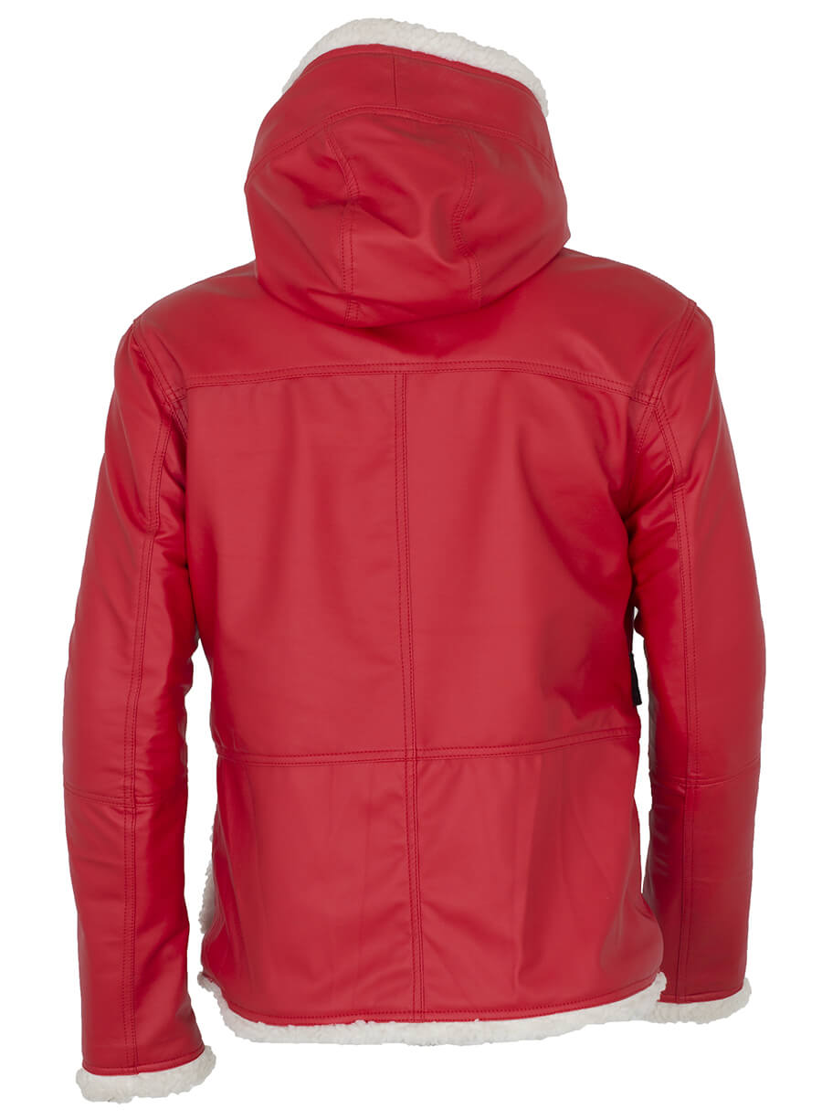Santa Claus Christmas Leather Jacket Costume