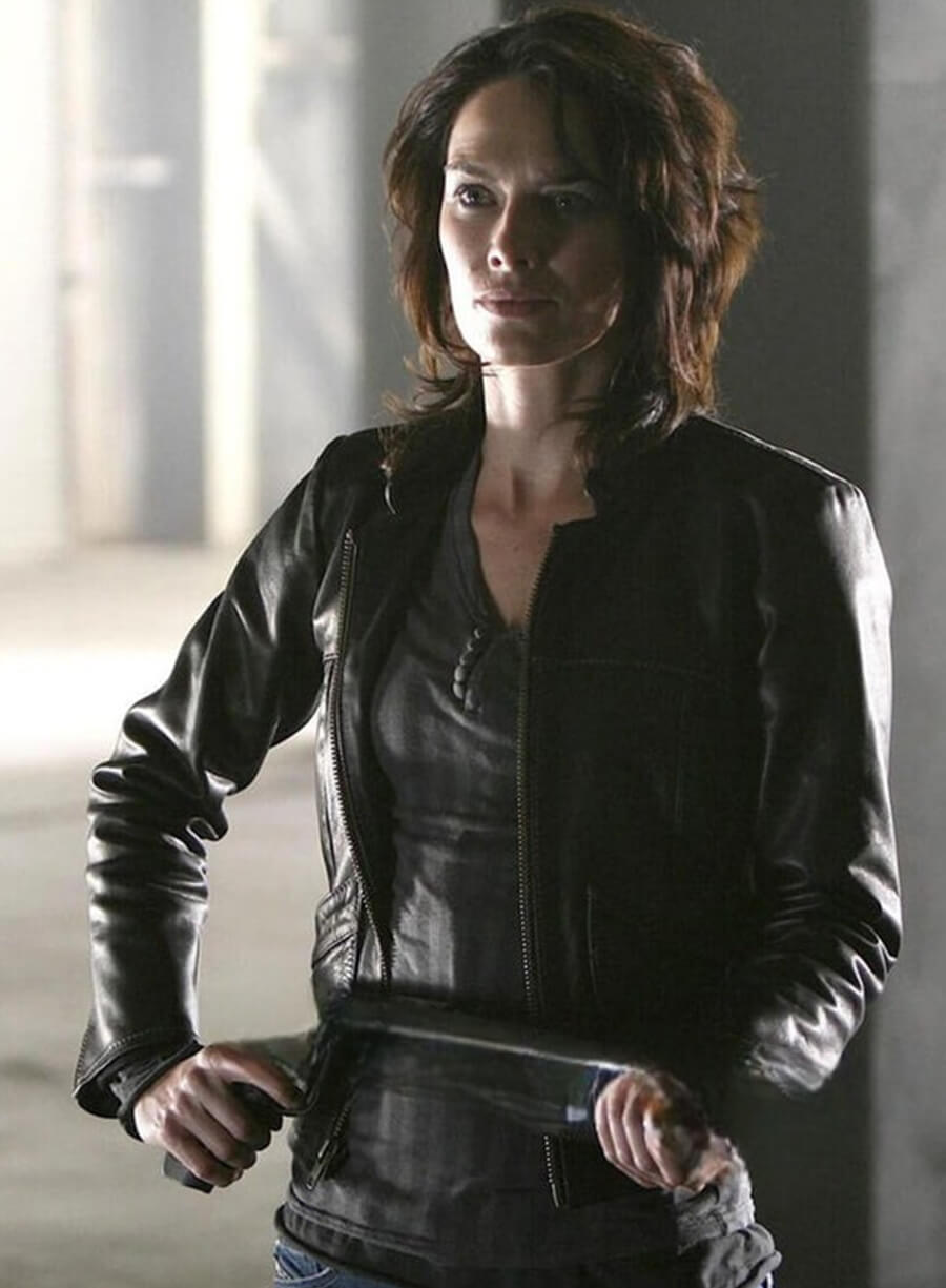 Sarah Conor Terminator Black Leather Jacket