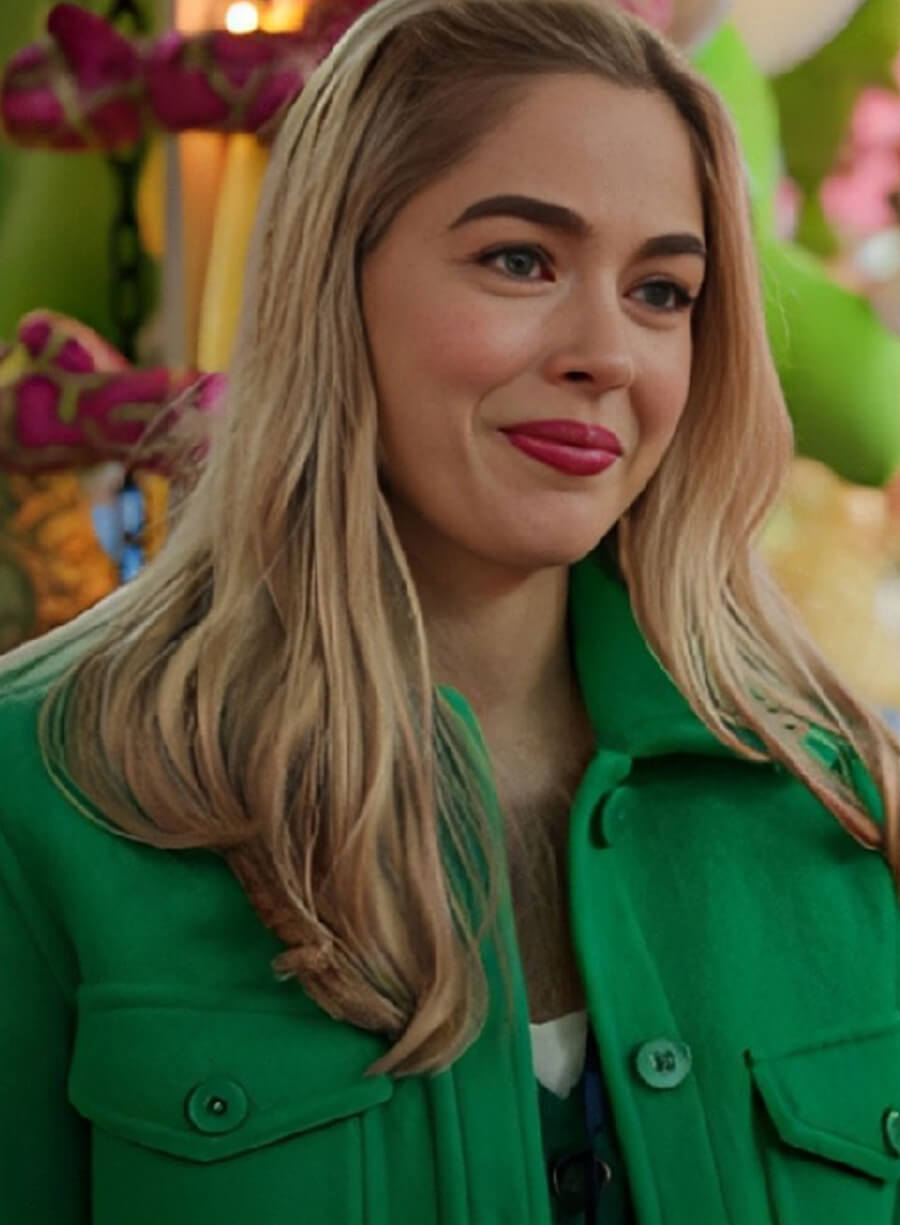 Sarah Dugdale Virgin River S05 Green Wool Jacket