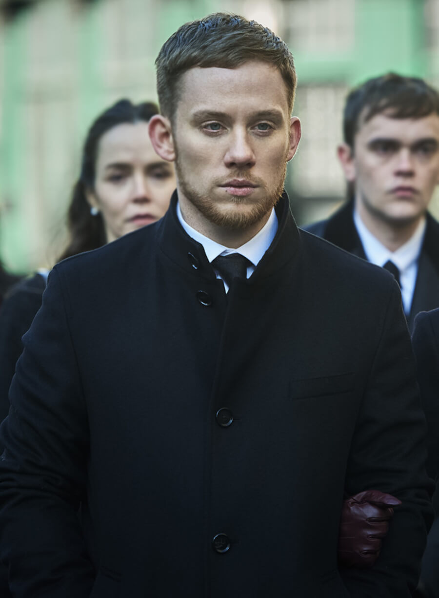 Sean Wallace Gangs of London S01 Black Wool Coat