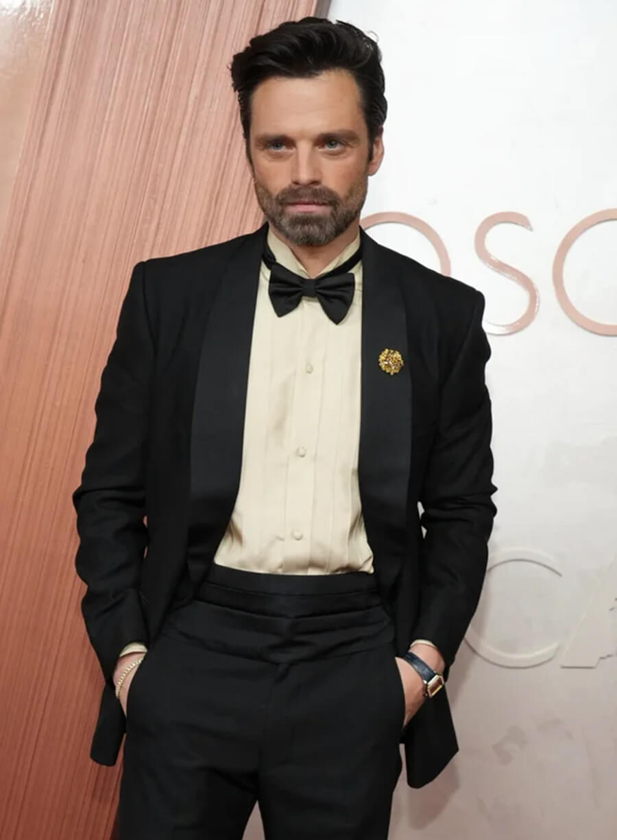 Sebastian Stan Oscars Red Carpet 2025 Black Blazer