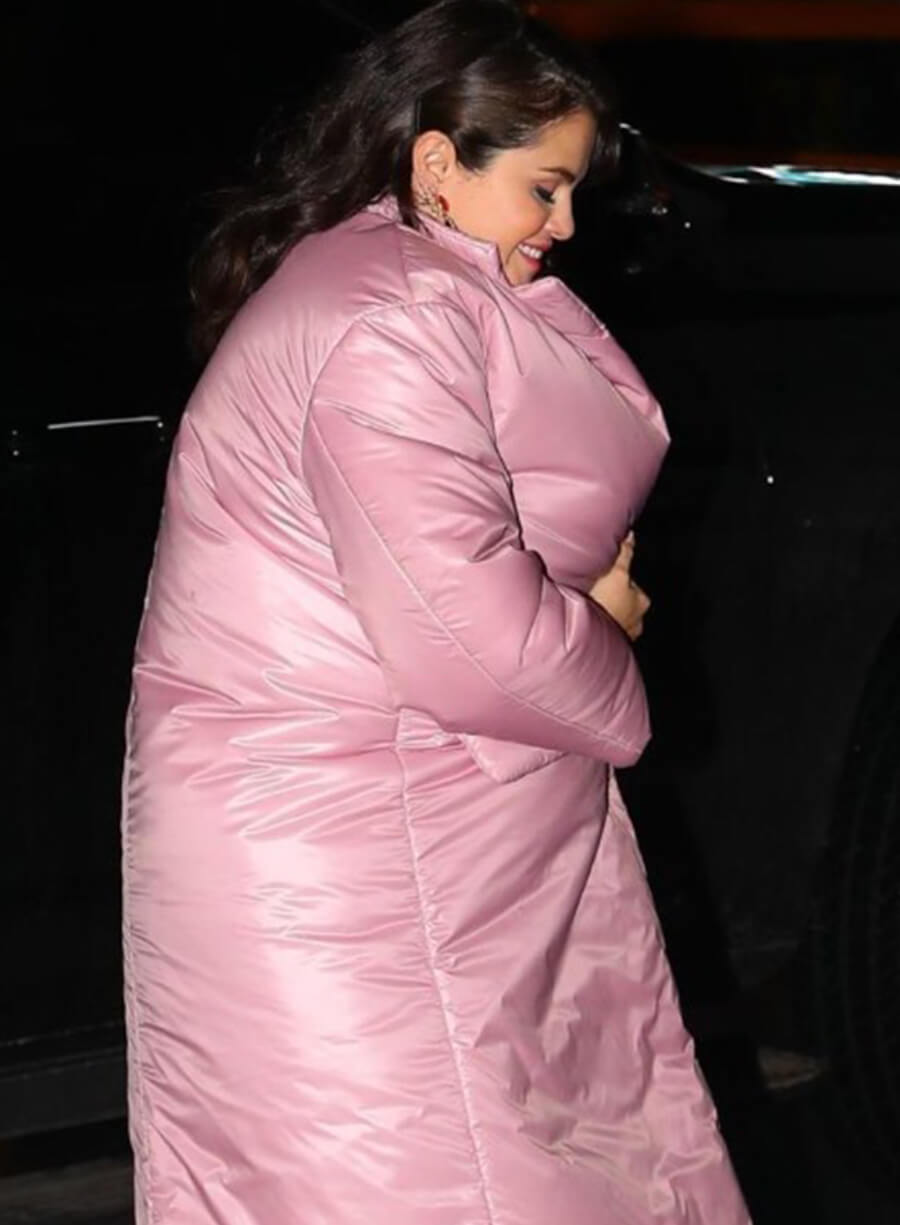 Selena Gomez Only Murders In The Building Pink Coat