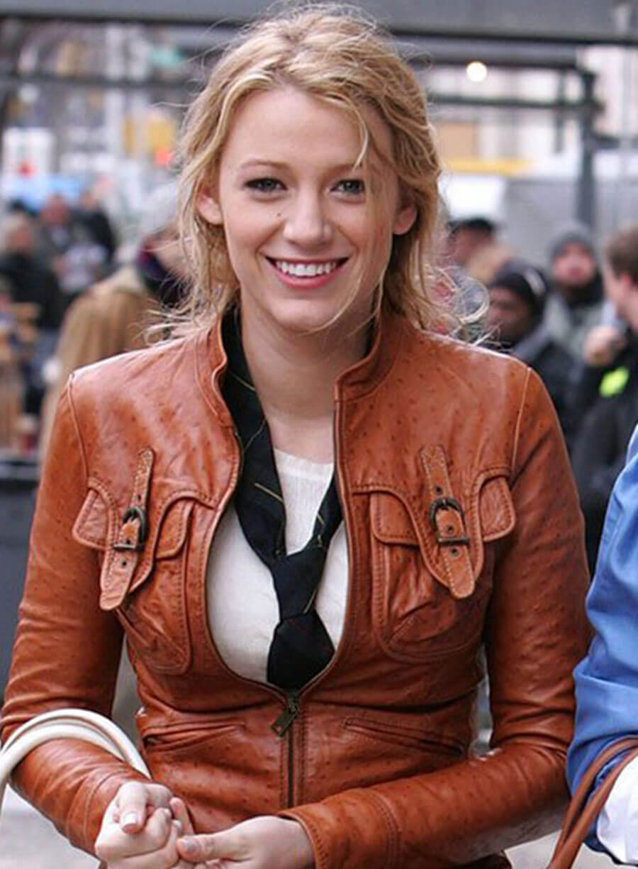 Serena van der Woodsen Gossip Girl Leather Jacket