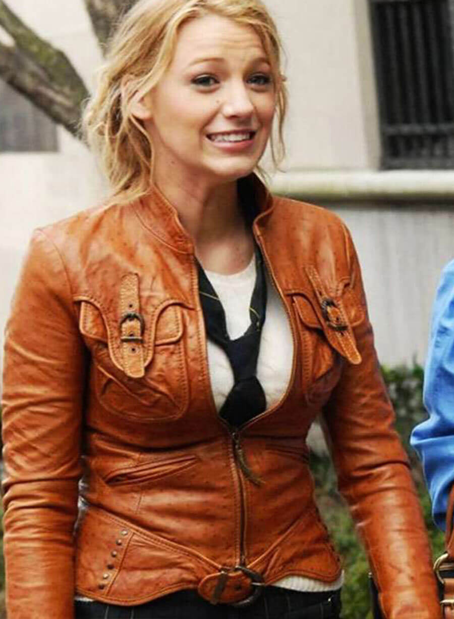 Serena van der Woodsen Gossip Girl Leather Jacket