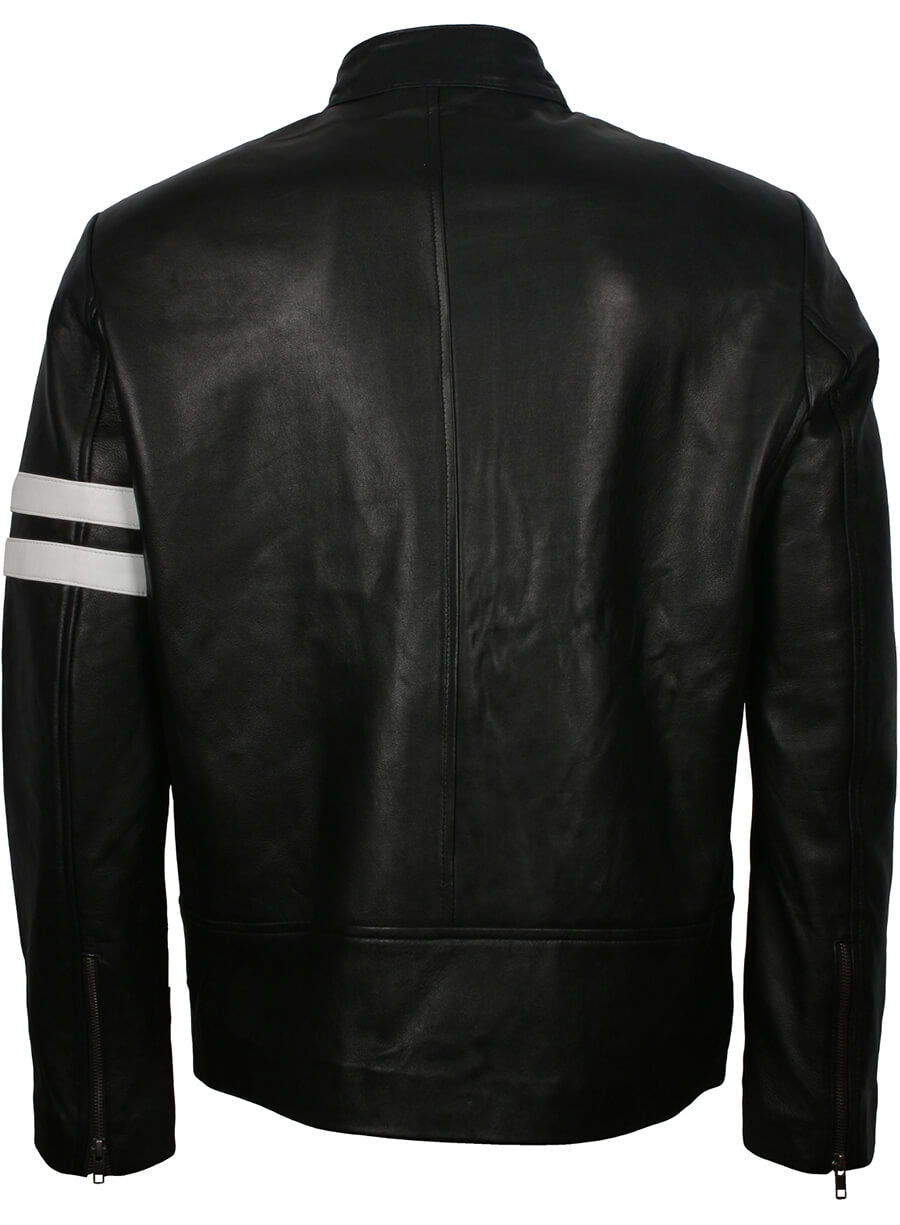 SF Men's Driver Biker Leather Jacket