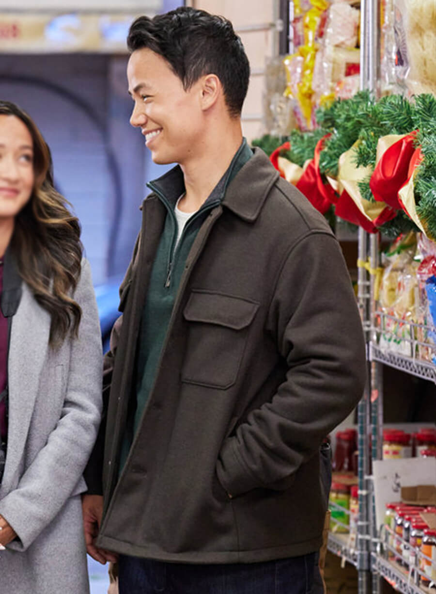 Shannon Kook A Big Fat Family Christmas Black Jacket