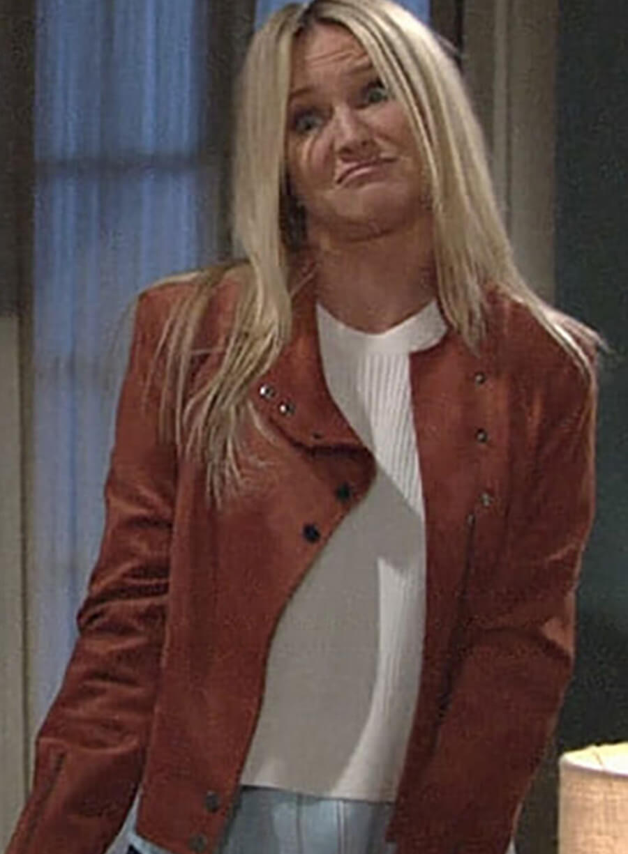 Sharon Newman The Young and The Restless Leather Jacket