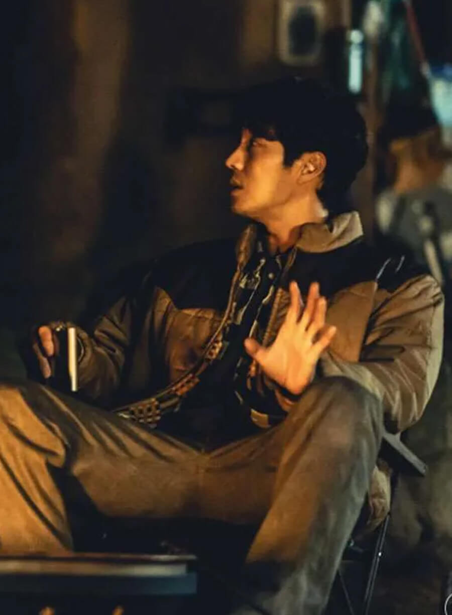So Ji-seob Mercy for None Brown Bomber Jacket