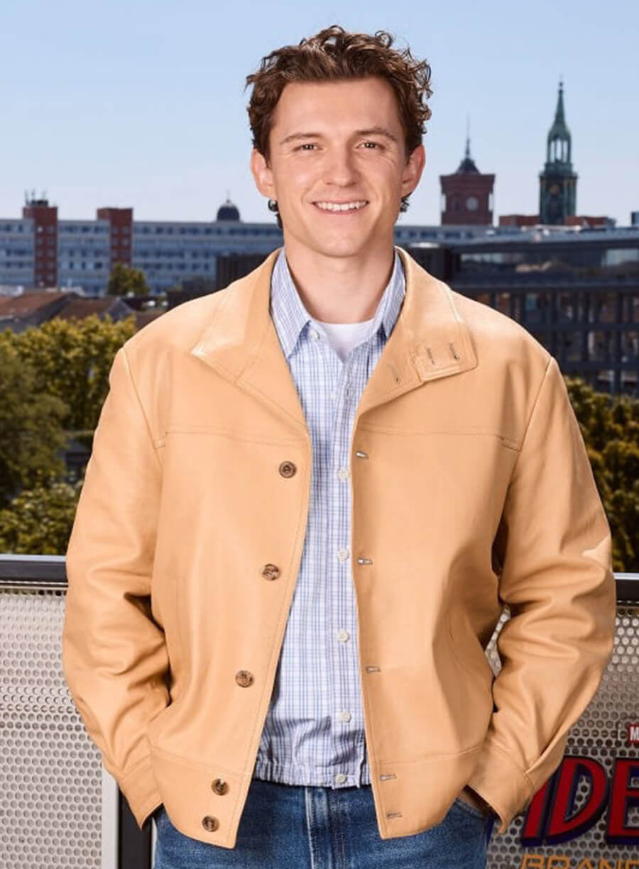 Spider-Man Brand New Day Tom Holland Premiere Leather Jacket