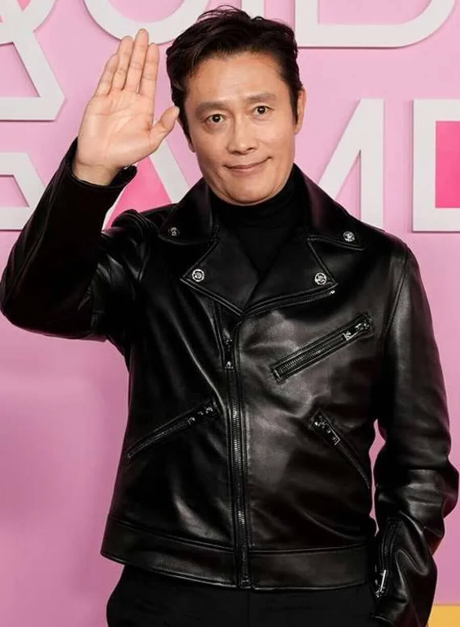 Squid Game S02 Lee Byung-hun Black Leather Jacket