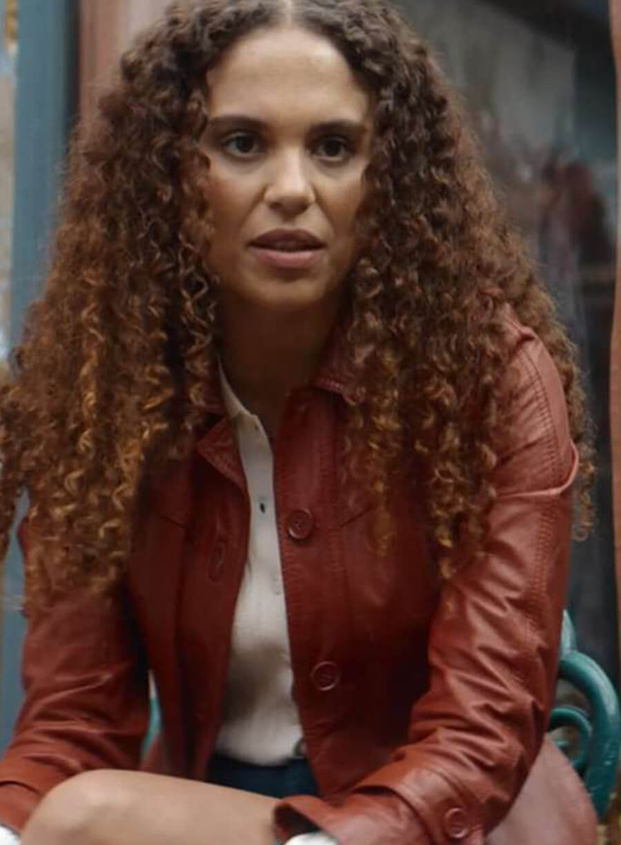 Stacey Embalo Missing You 2025 Brown Leather Coat
