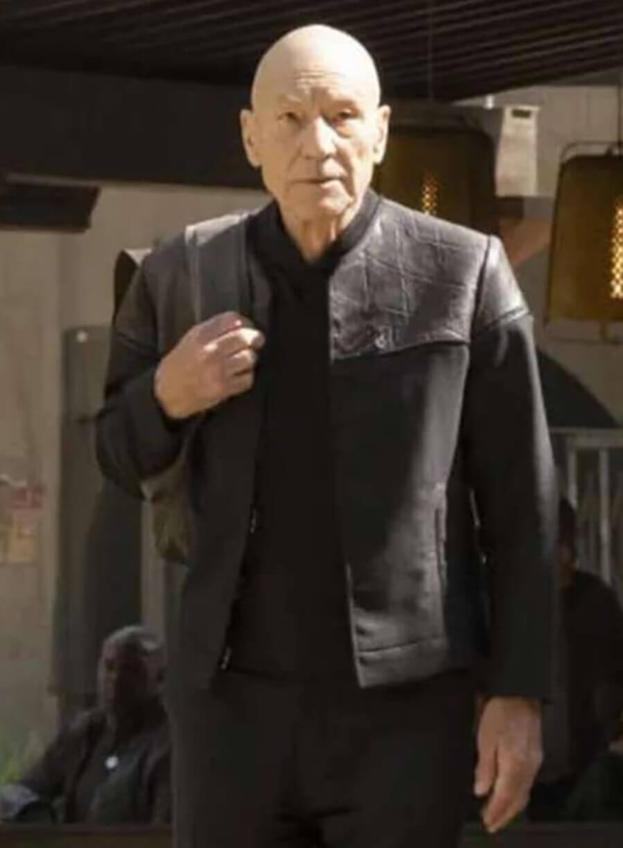 Star Trek Picard Jean-Luc Picard Black Cotton Jacket