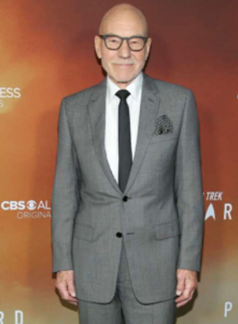 Star Trek Picard Patrick Stewart Grey Blazer