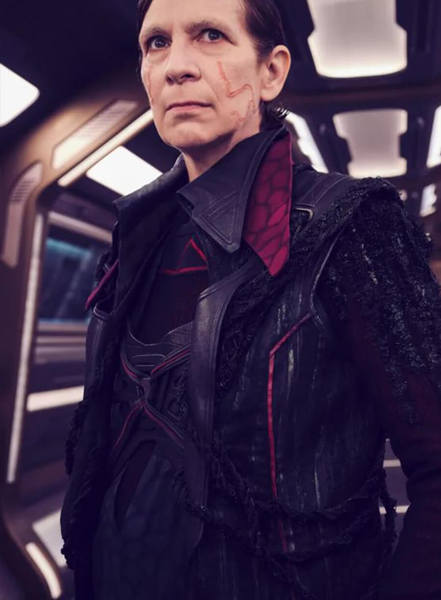 Star Trek Picard Vadic Black Leather Coat LeatherJacketMerchant Star Trek Picard Vadic Black Leather Coat LeatherJacketMerchant
