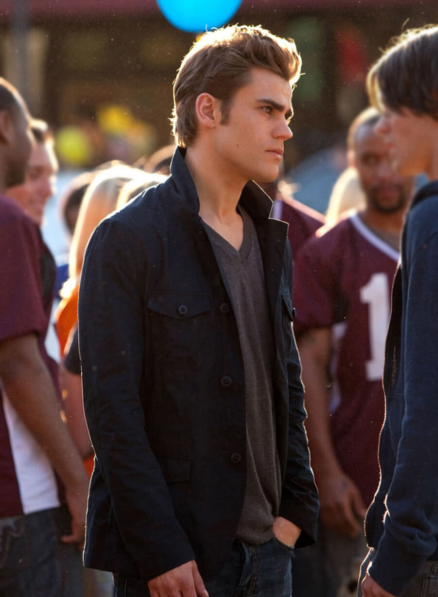Stefan Salvatore The Vampire Diaries S01 Blue Jacket