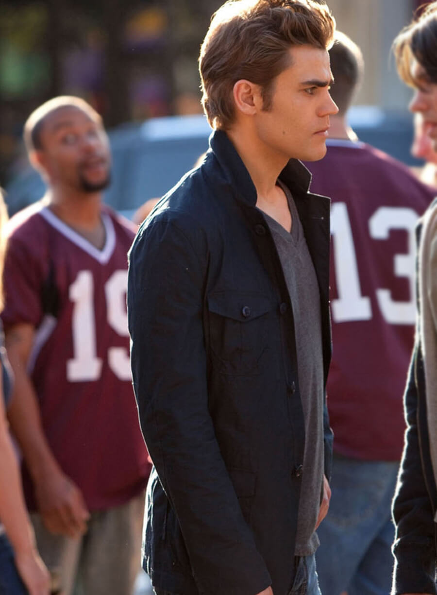 Stefan Salvatore The Vampire Diaries S01 Blue Jacket