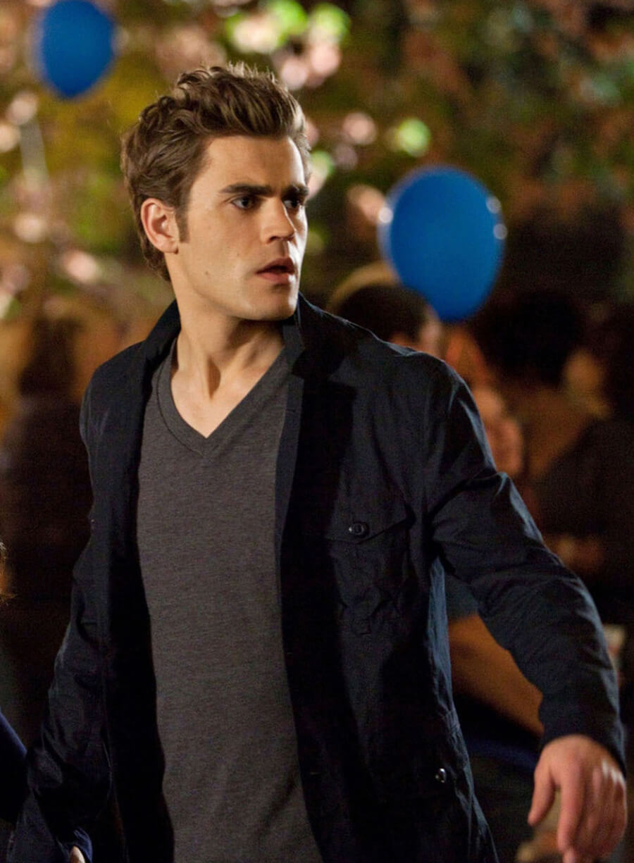 Stefan Salvatore The Vampire Diaries S01 Blue Jacket