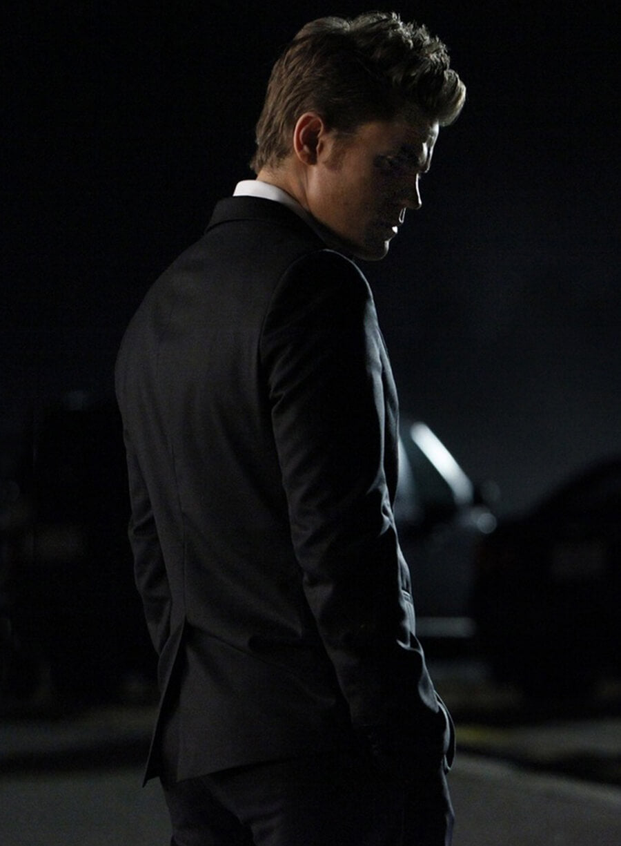 Stefan Salvatore The Vampire Diaries S03 Black Blazer