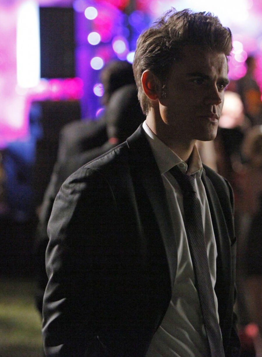 Stefan Salvatore The Vampire Diaries S03 Black Blazer