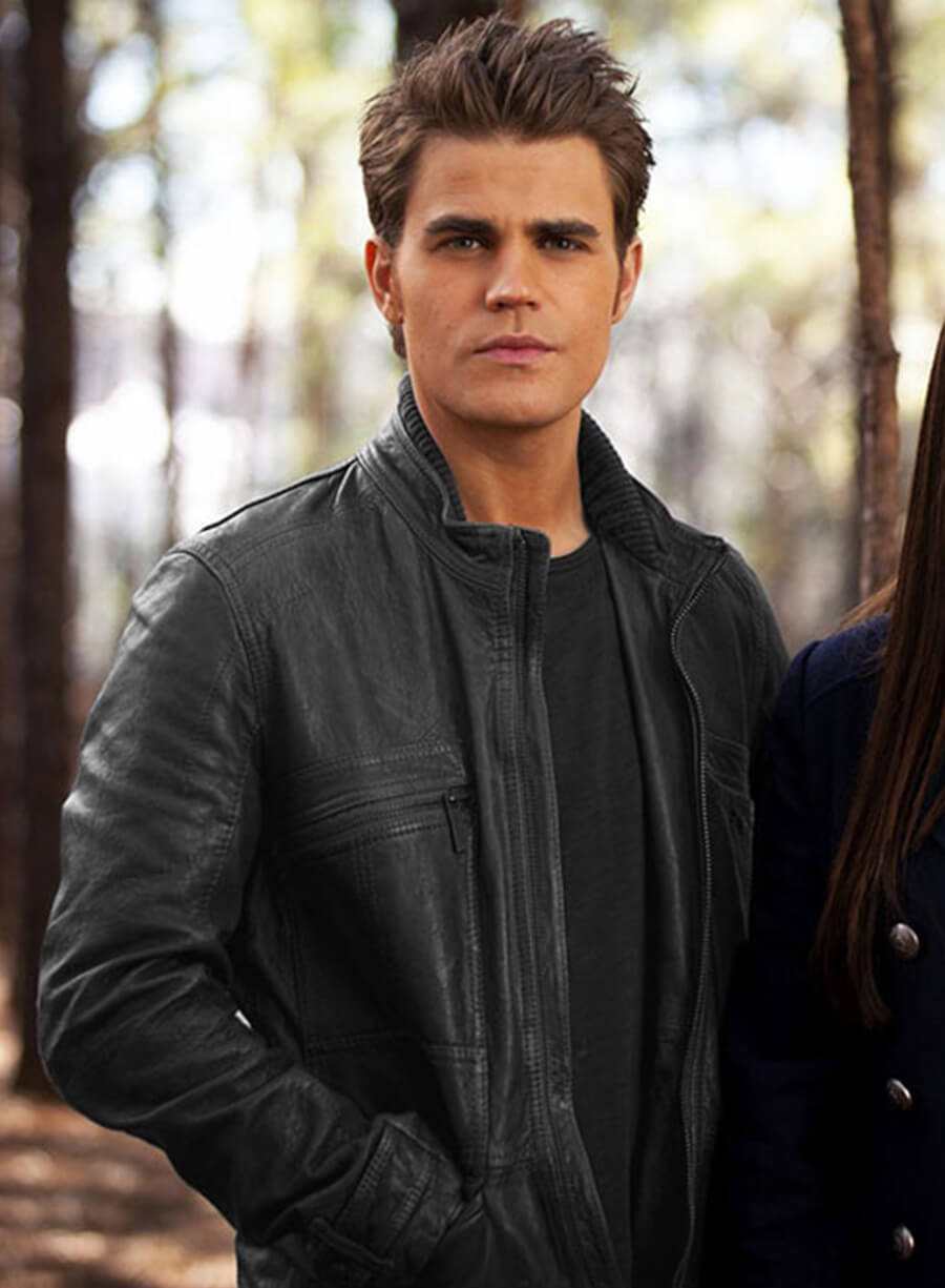 Stefan Salvatore Vampire Diaries Leather Jacket