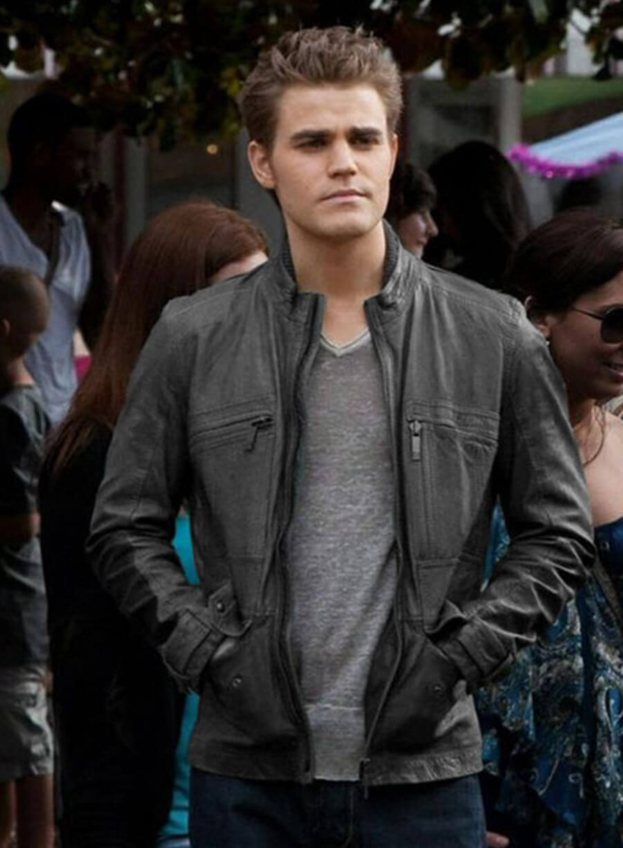 Stefan Salvatore Vampire Diaries Leather Jacket