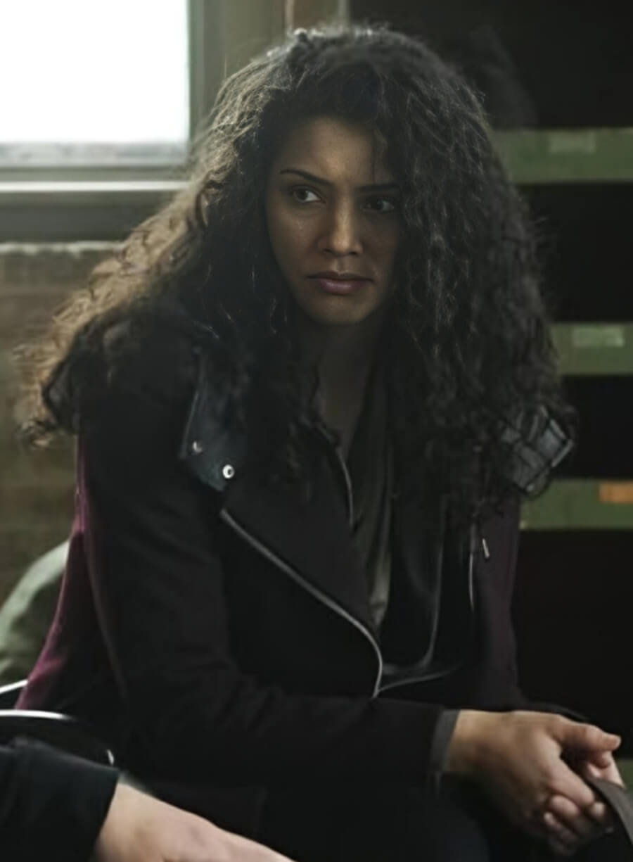 Stella Kidd Chicago Fire Brown Suede Coat