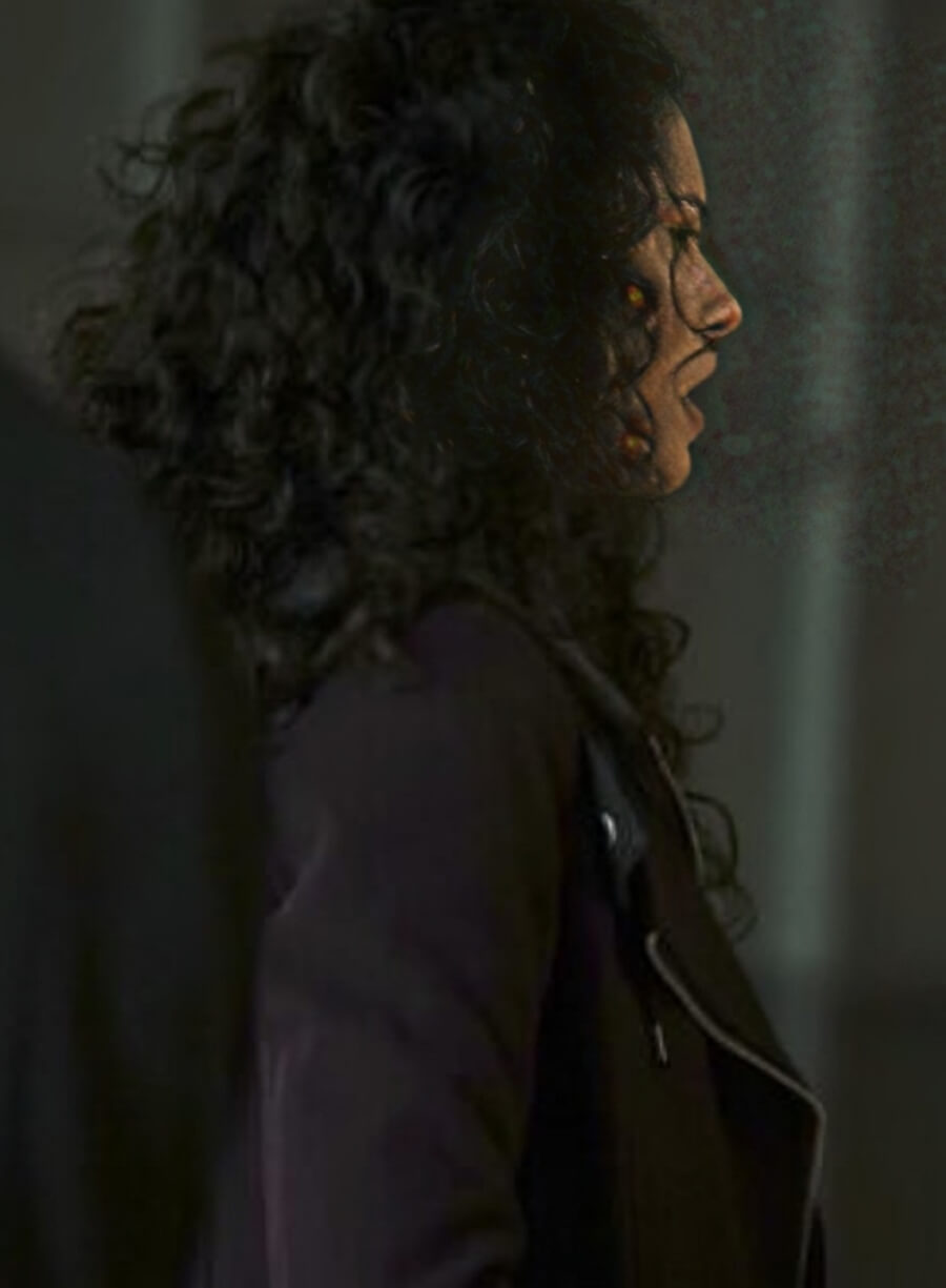 Stella Kidd Chicago Fire Brown Suede Coat