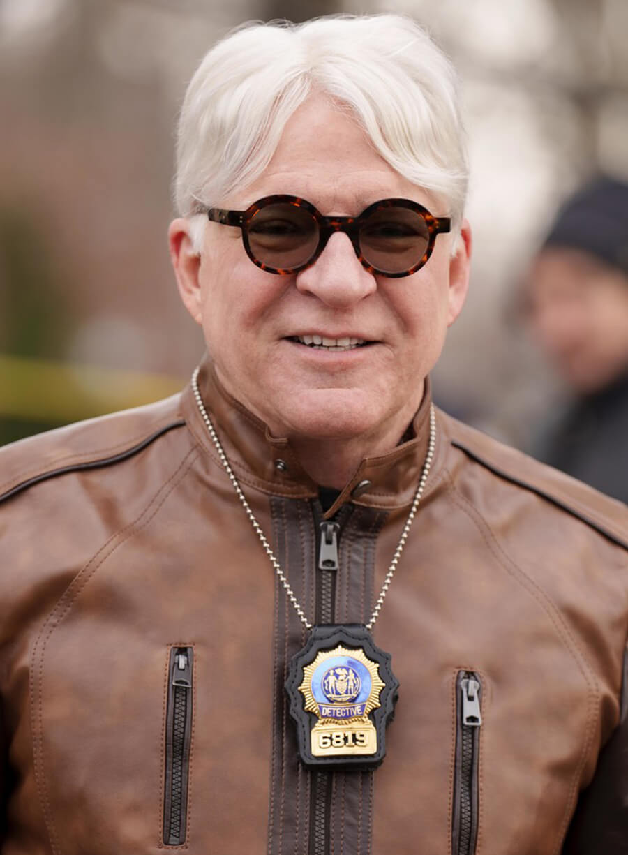 Steve Martin Only Murders in the Building Brown Leather Jacket
