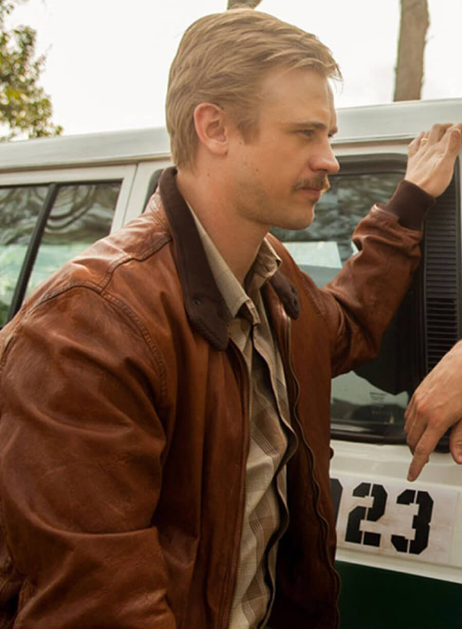 Steve Murphy Narcos Brown Leather Jacket