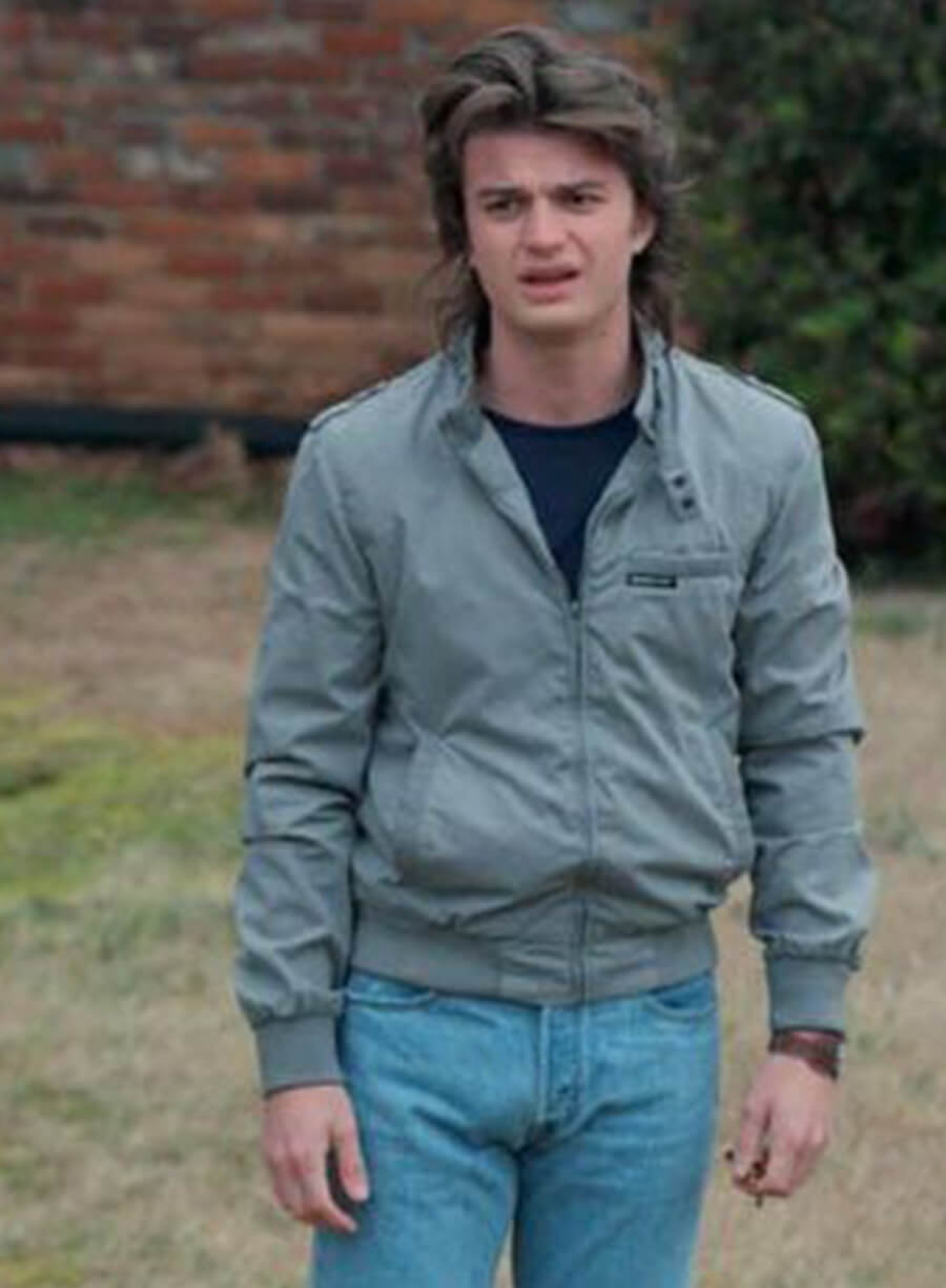 Steve Harrington Grey Bomber Jacket