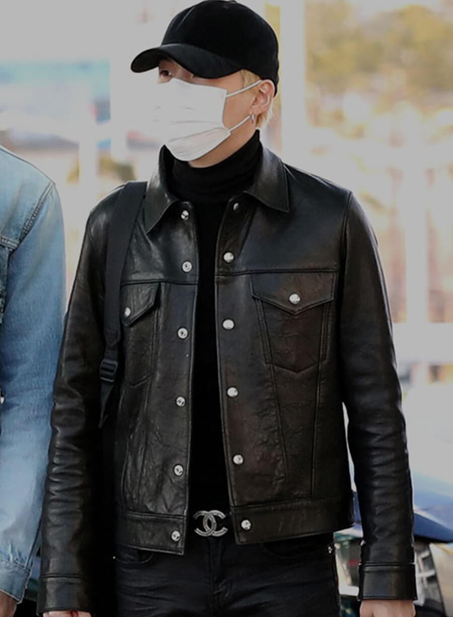 Suga Black Trucker Jacket