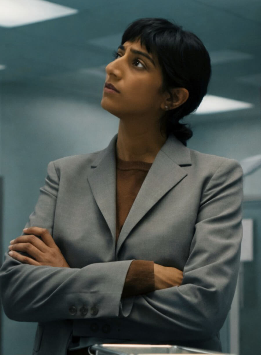 Sunita Mani His and Hers 2026 Grey Blazer