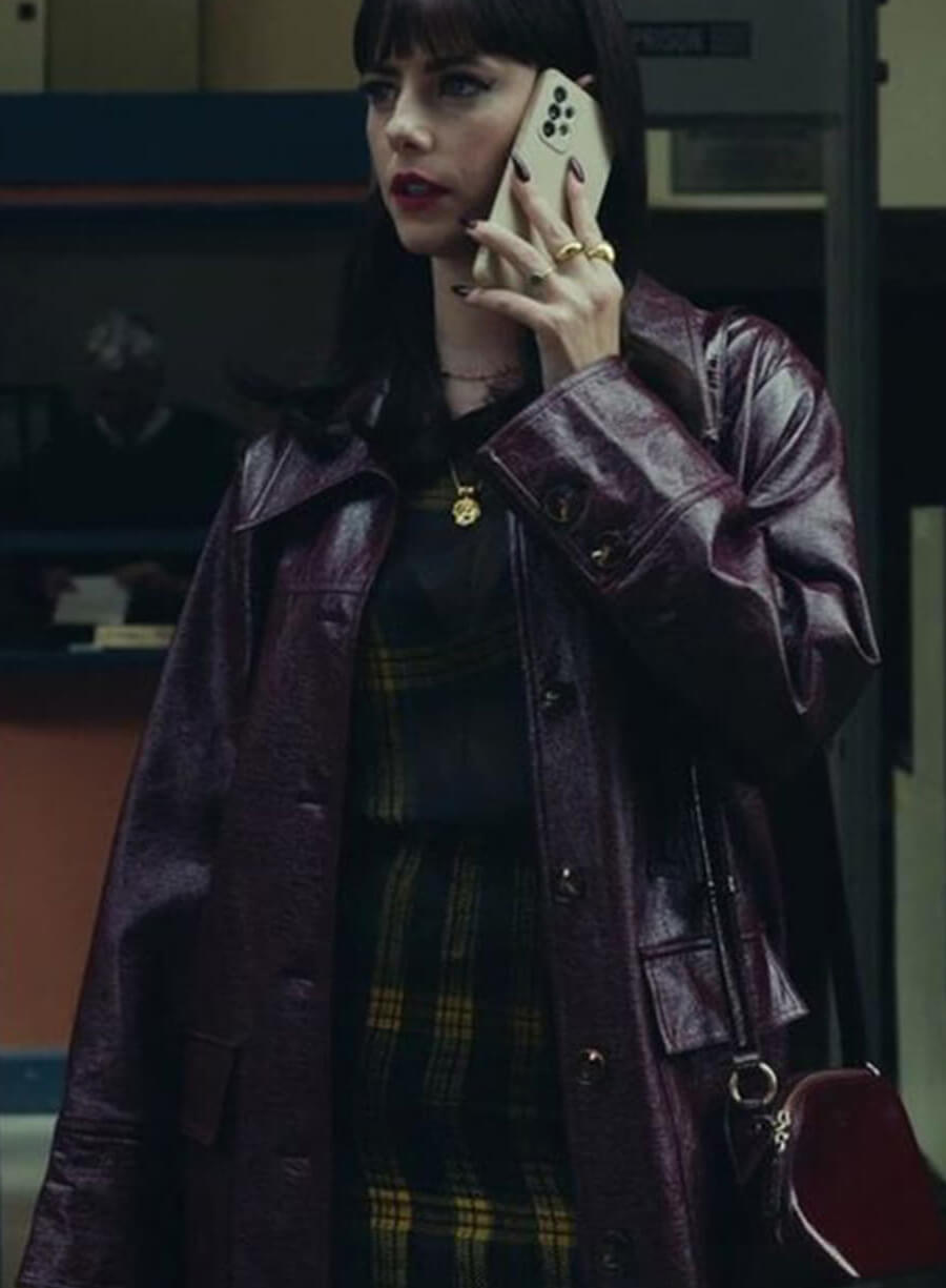 Susie Glass The Gentlemen Leather Trench Coat