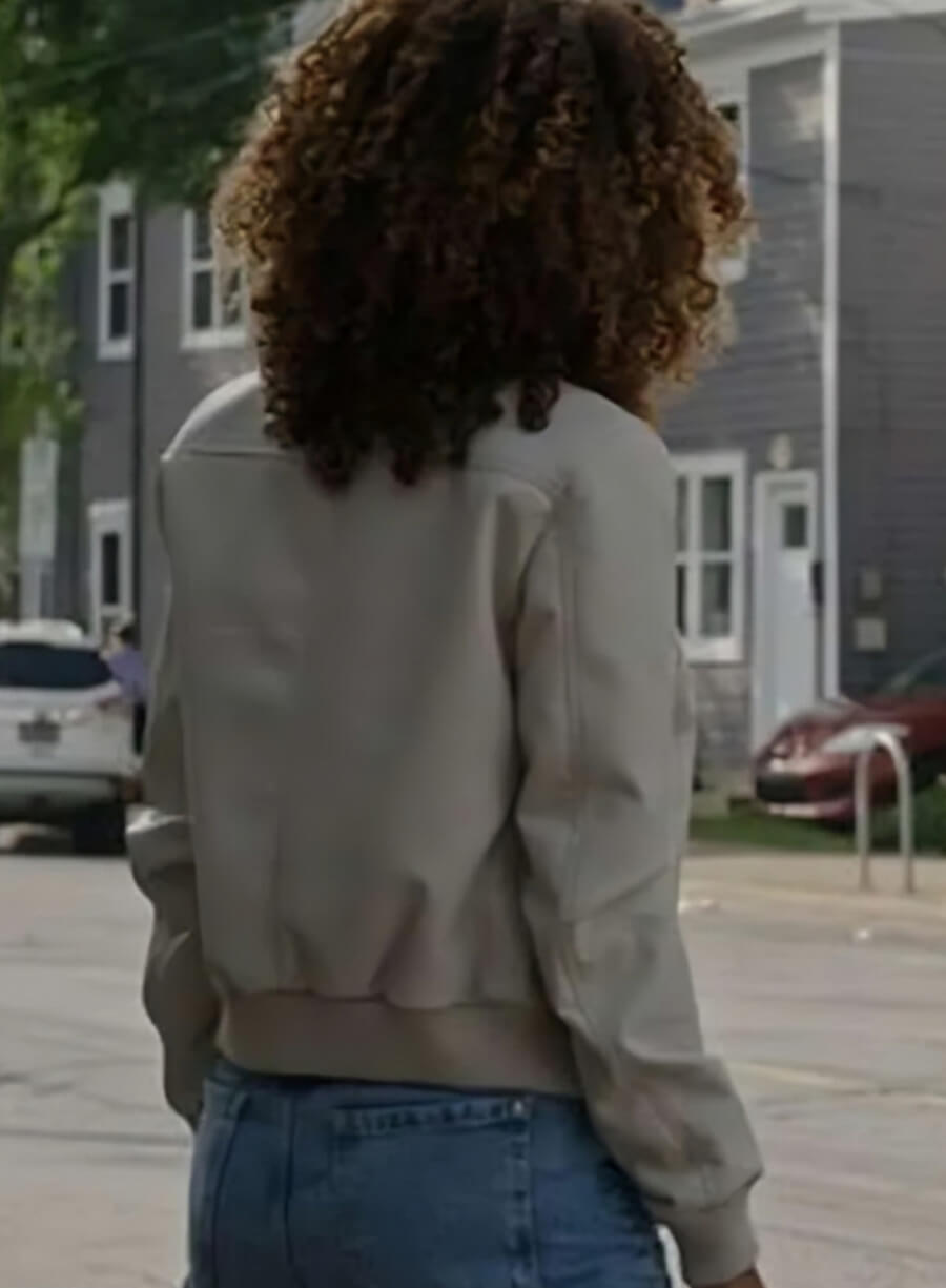 Sydney Shandon Sullivan’s Crossing White Leather Jacket