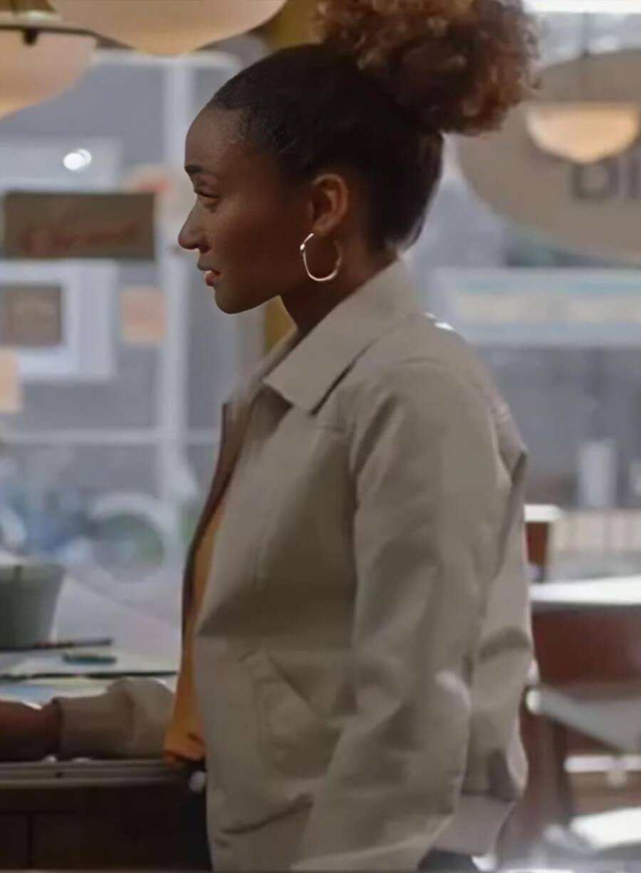 Sydney Shandon Sullivan’s Crossing White Leather Jacket
