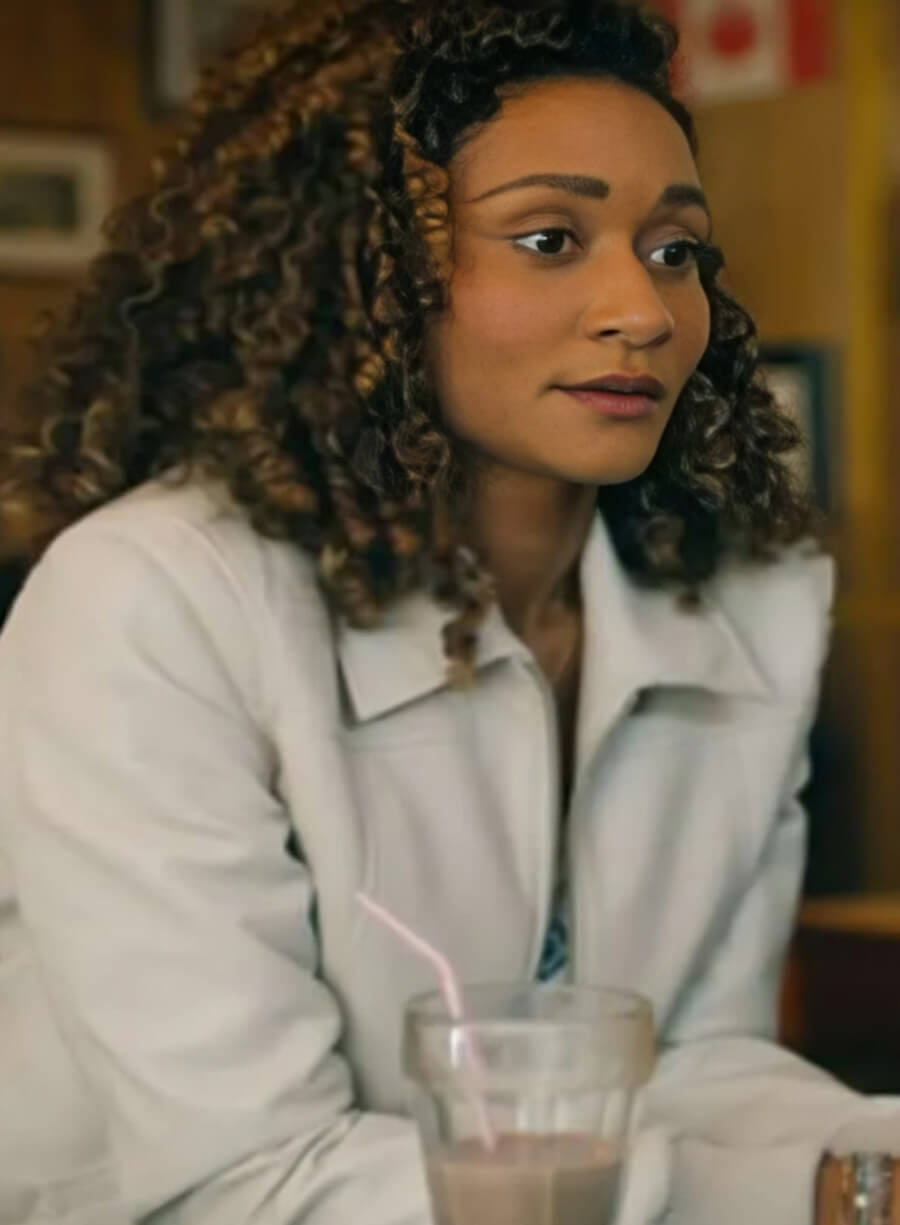 Sydney Shandon Sullivan’s Crossing White Leather Jacket