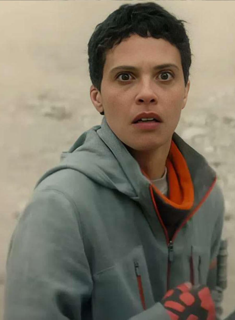 Tattiawna Jones Murderbot 2025 Grey Hooded Coat