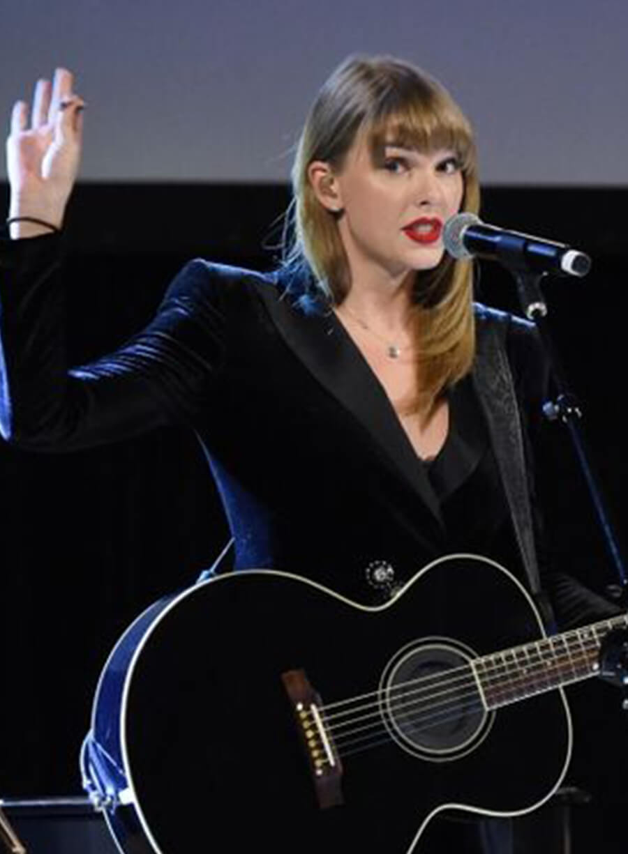 Taylor Swift Reputation Era Black Velvet Blazer
