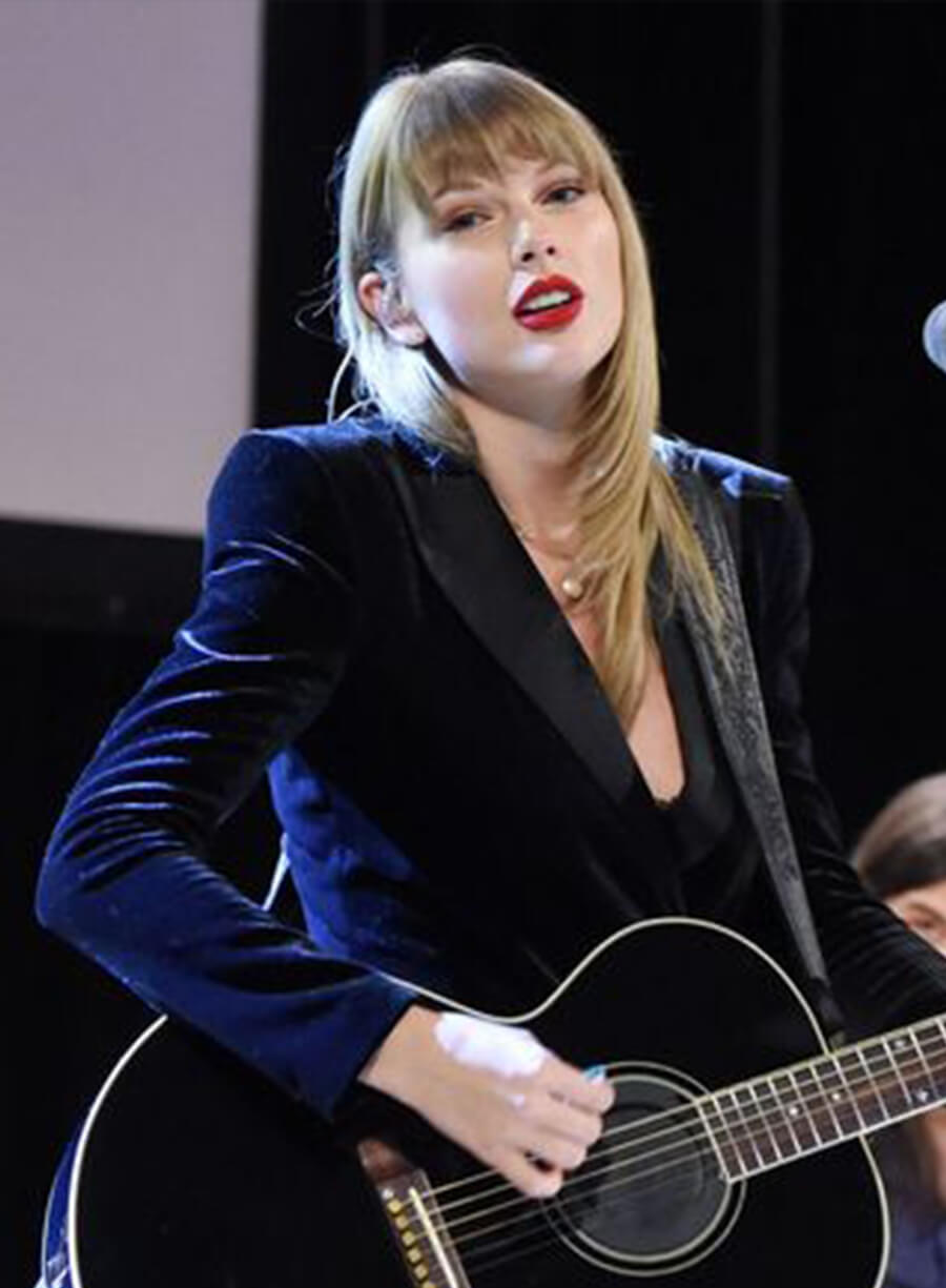 Taylor Swift Reputation Era Black Velvet Blazer