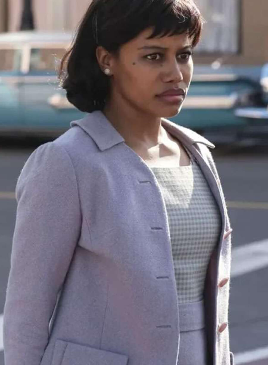 Taylour Paige IT Welcome to Derry Purple Coat