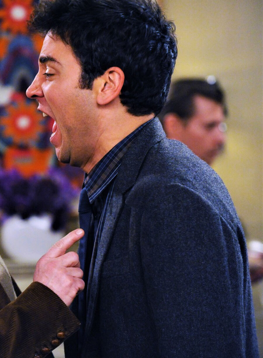 Ted Mosby How I met Your Mother Blue Wool Blazer