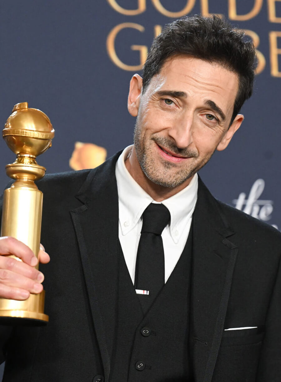 The Brutalist Premiere Adrien Brody Black Blazer