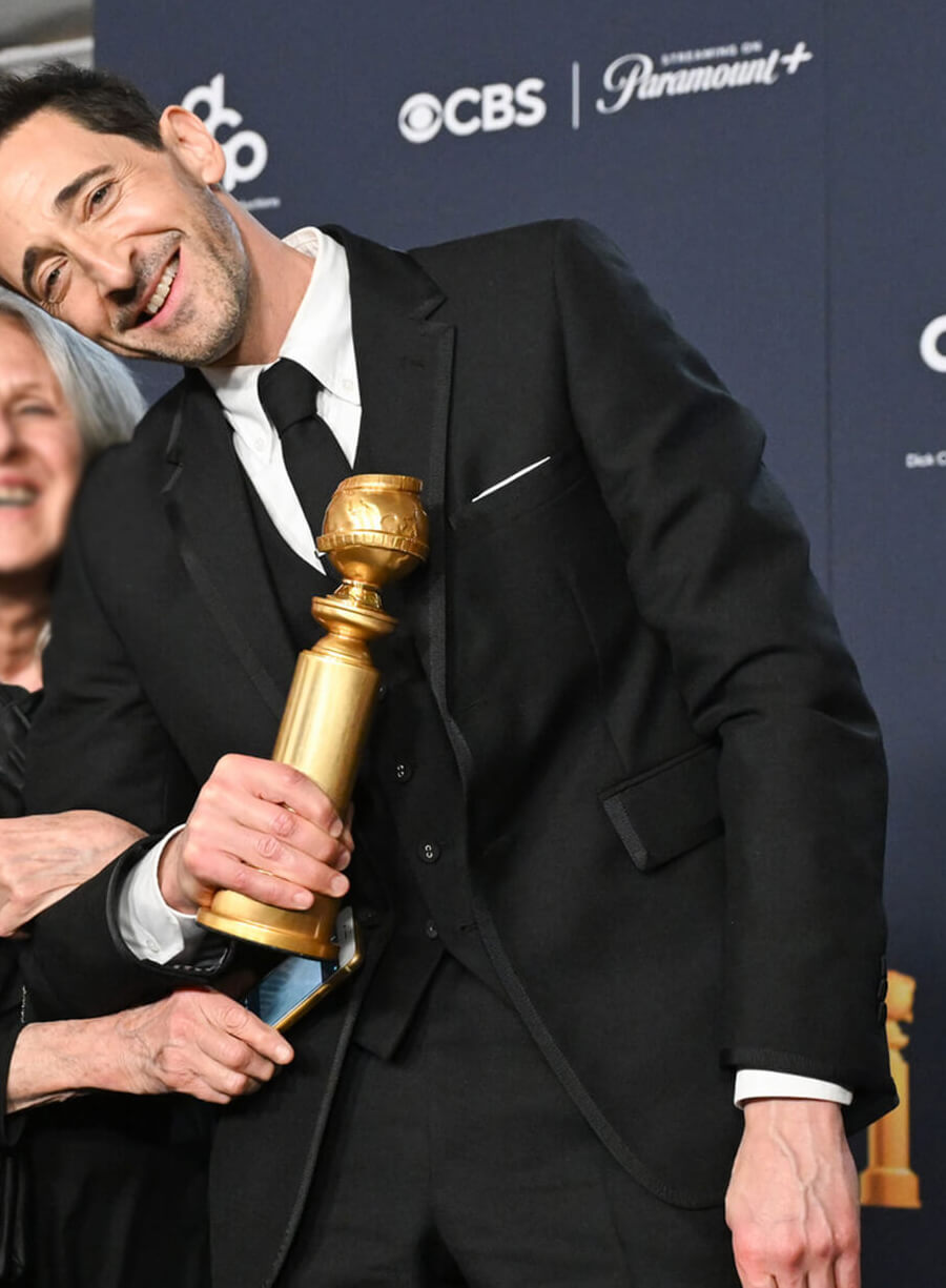 The Brutalist Premiere Adrien Brody Black Blazer