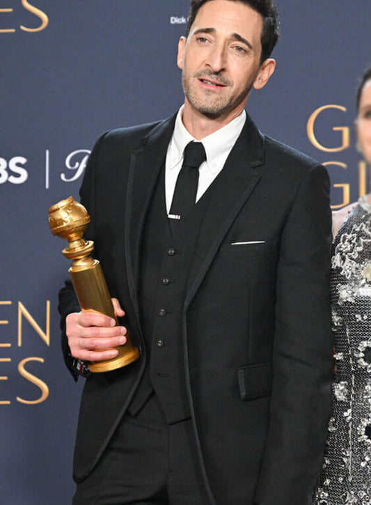 The Brutalist Premiere Adrien Brody Black Blazer