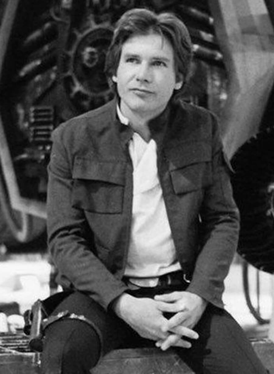 The Empire Strikes Back Harrison Ford Black Leather Jacket