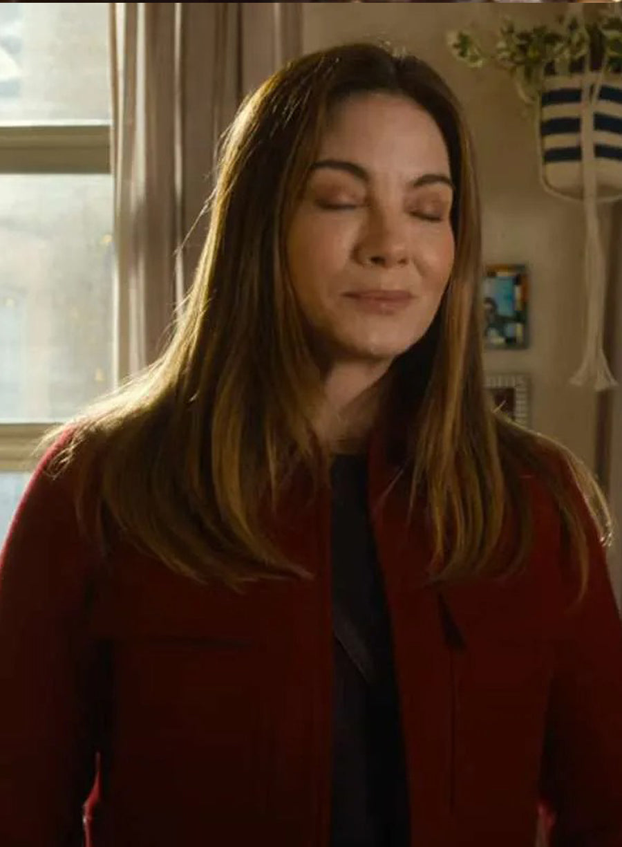 The Family Plan 2 Michelle Monaghan Red Jacket