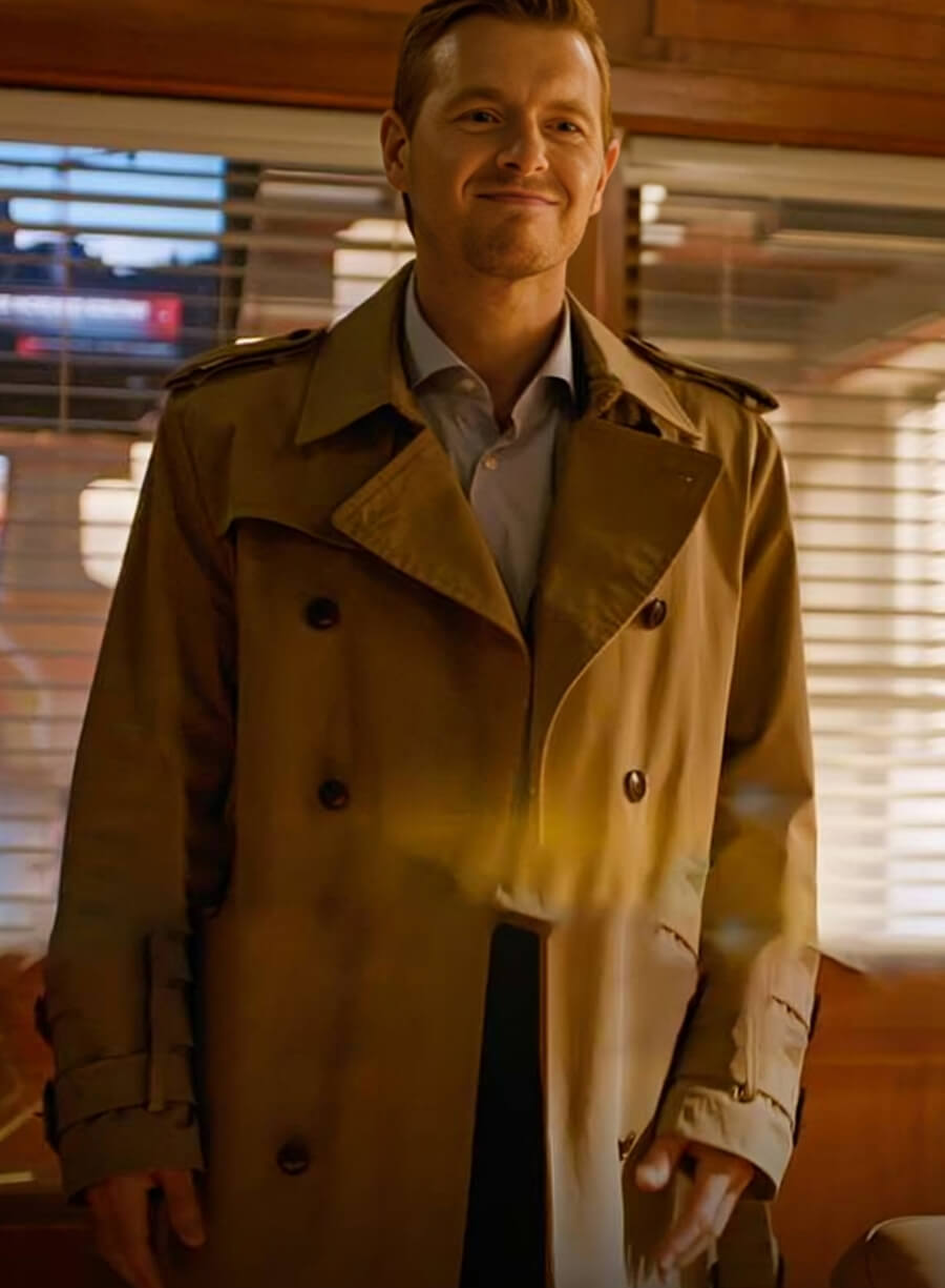 The Flash S09 Eddie Thawne Brown Coat