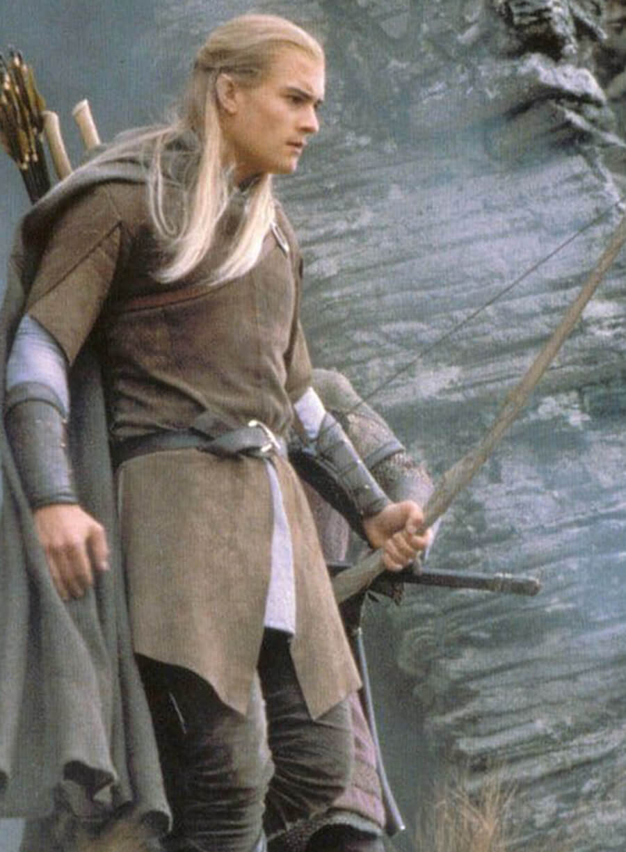 The Lord of the Rings 2001 Legolas Green Suede Coat