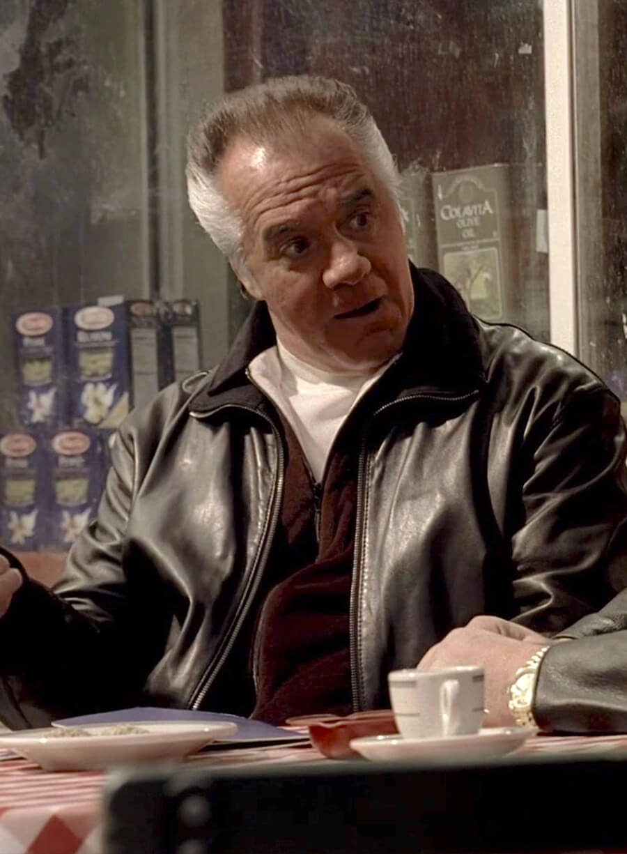 The Sopranos S6 Paulie Gualtieri Black Leather Jacket